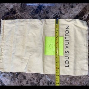 Louis Vuitton drawstring dust bag please measurement
